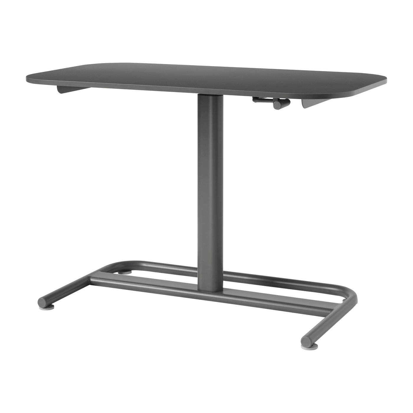 IKEA SEGRARE höj och sänkbart skrivbord, mörkgrå, 110x60 cm, skrivbord sitt/stå