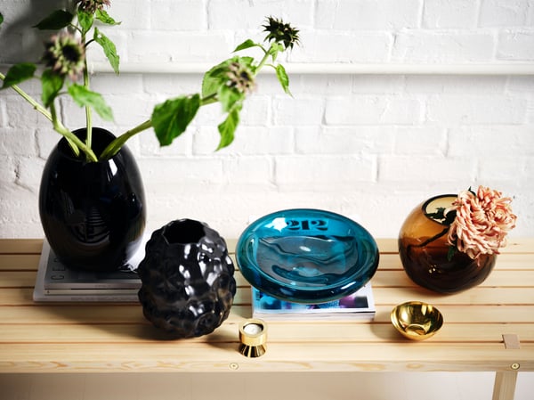 A dark blue-turquoise STOCKHOLM 2025 bowl