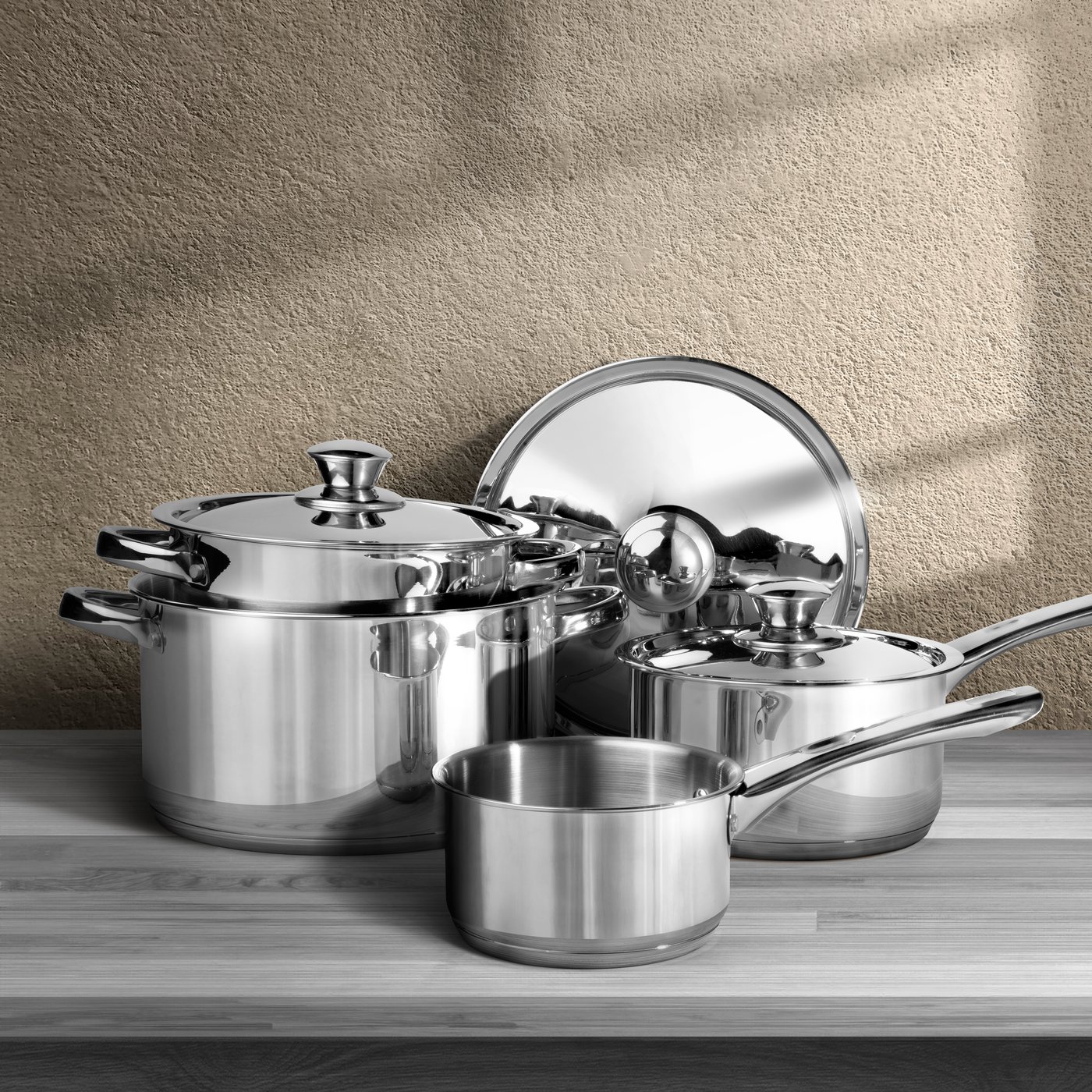 A DVÄRGKRÄFTA 7-piece cookware set