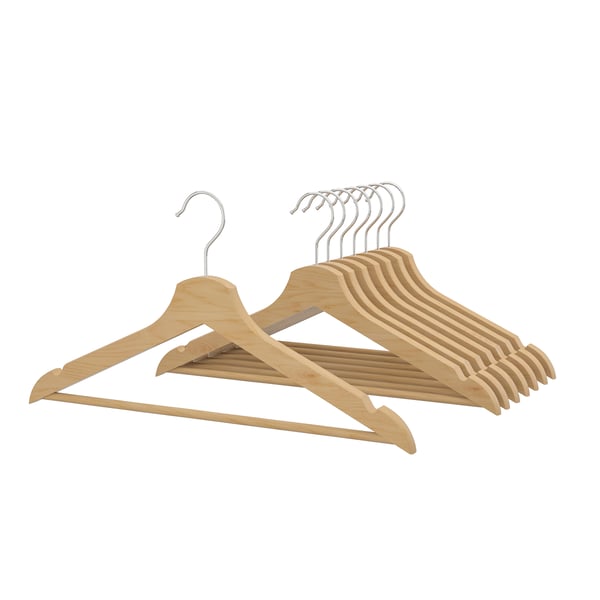 A natural BUMERANG hanger