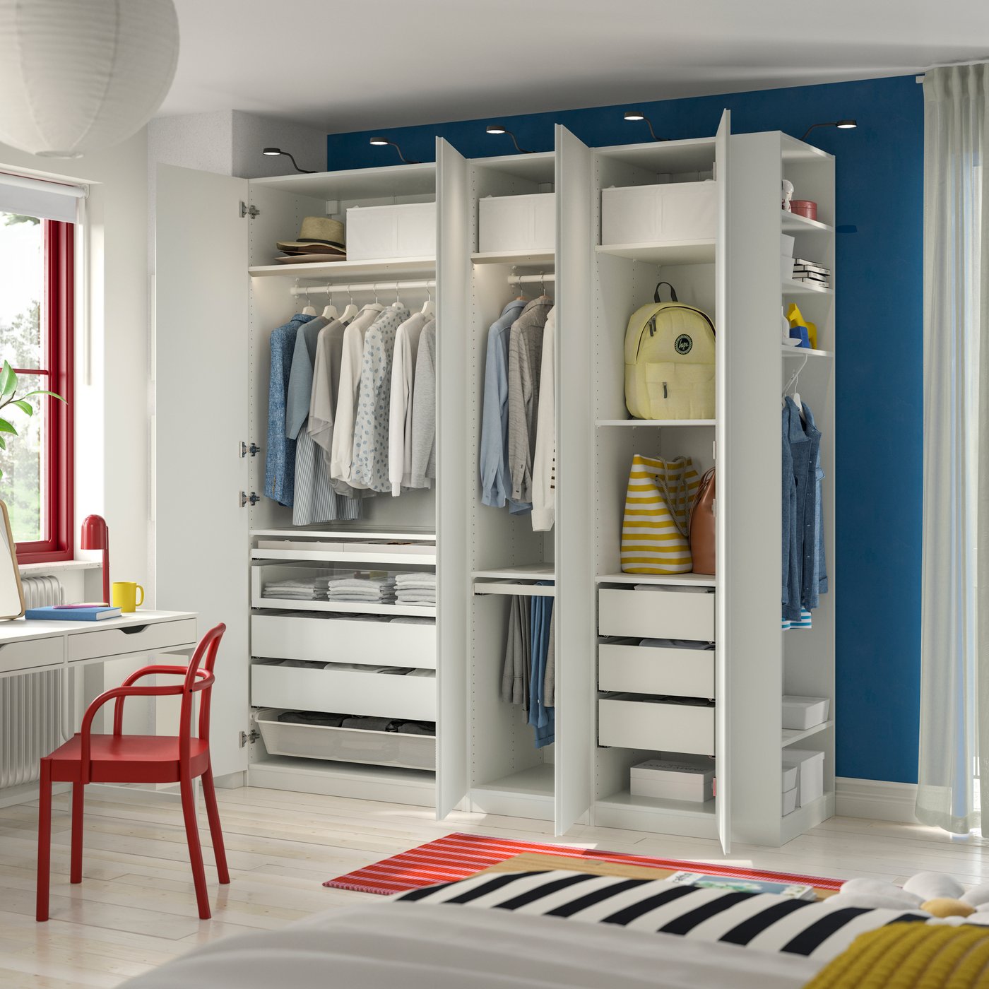 White PAX with open doors