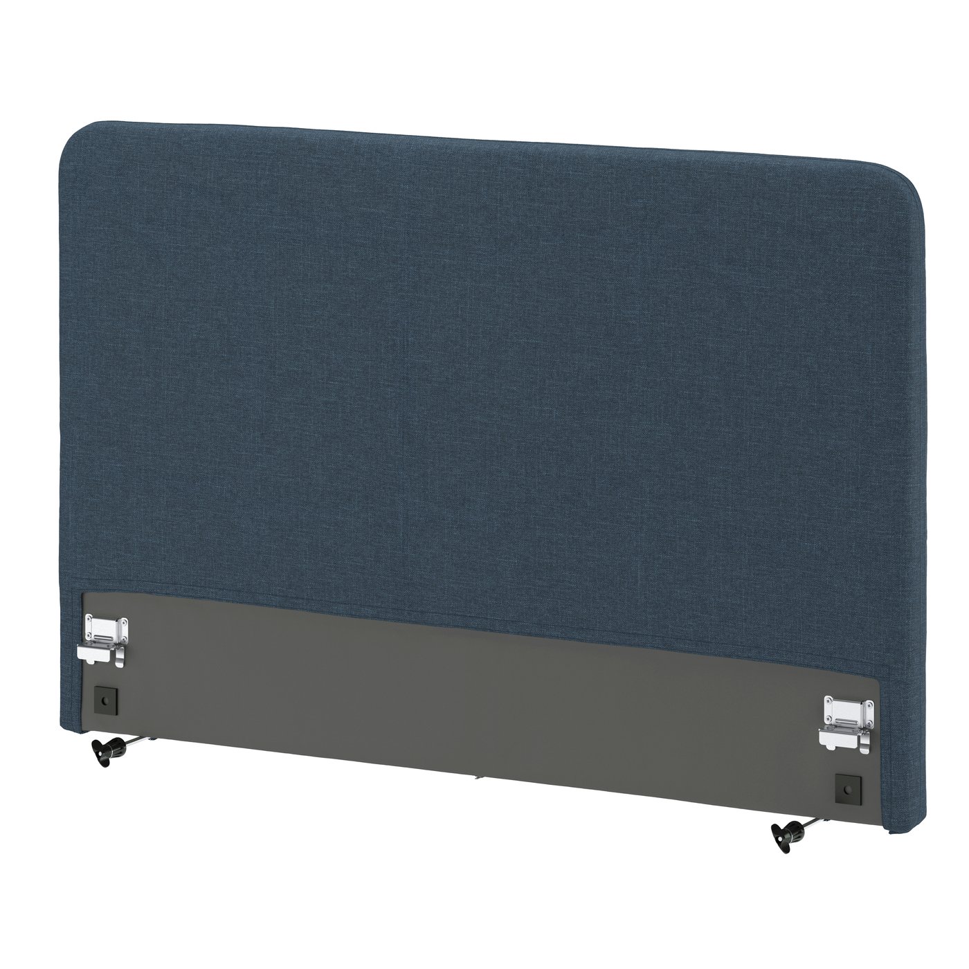 IKEA LJUSFJÄLLET sänggavel, inkl ben/kilanda mörkblå, 140 cm