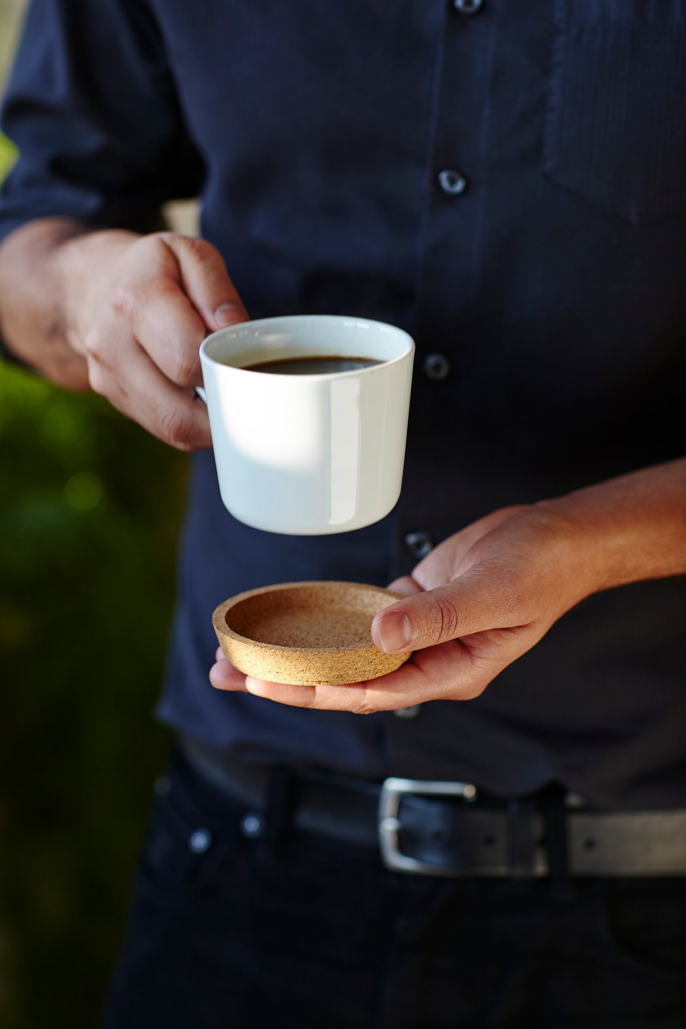 A white IKEA 365+ mug