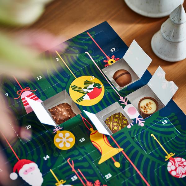 VINTERSAGA adventskalender med sjokolade.