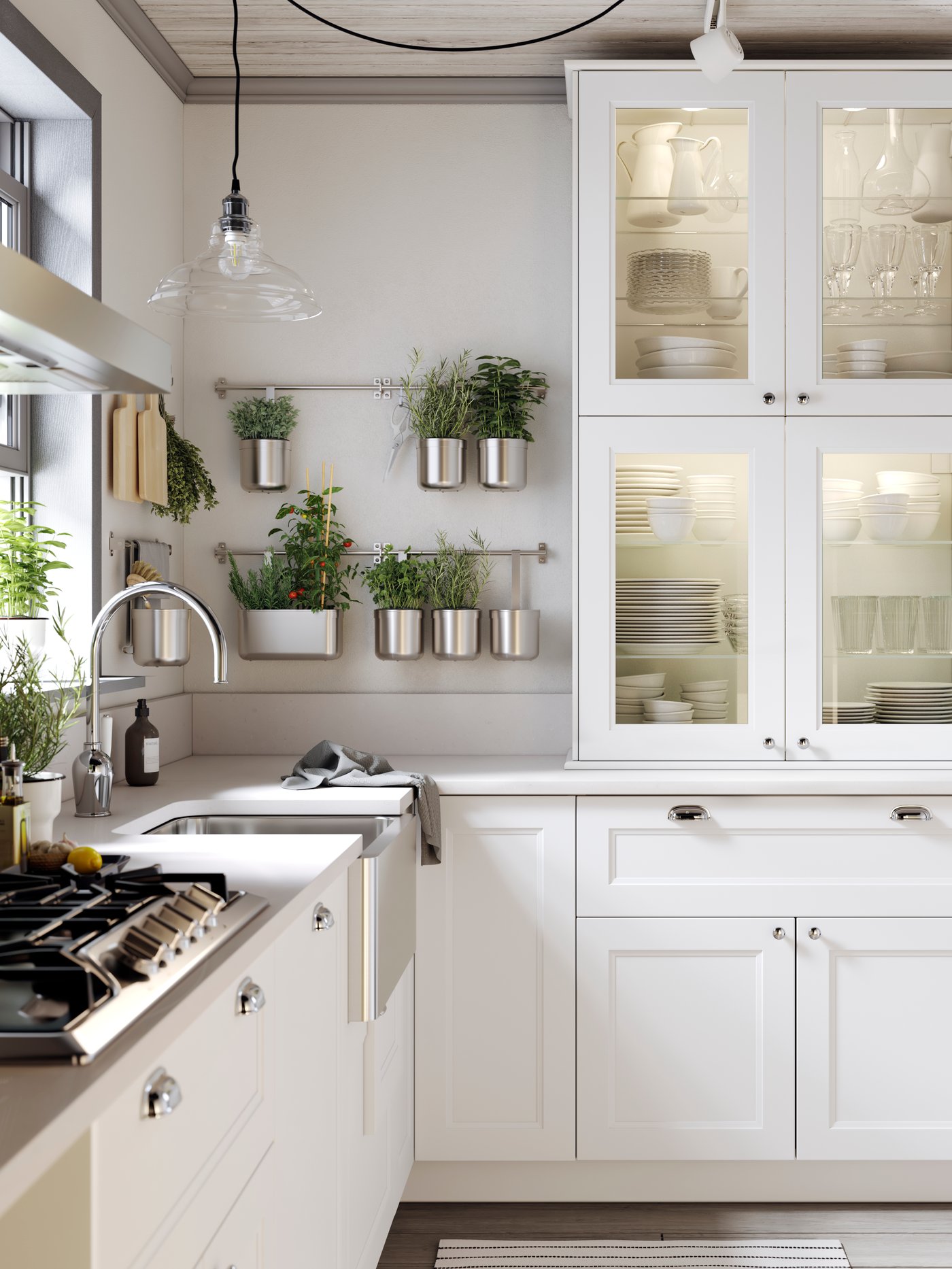 Cuisines METOD finition AXSTAD blanc mat IKEA