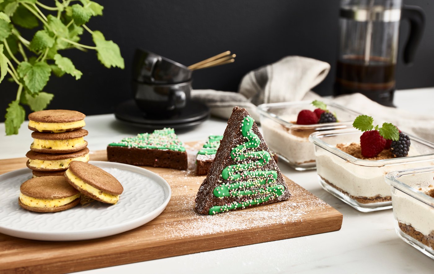 Last-Minute-Bäckerei für Gäste? Vergiss es. Dieses Jahr bist du vorbereitet mit fertigen, tiefgefrorenen Desserts, die du einfach hervorholst, wenn du sie brauchst.