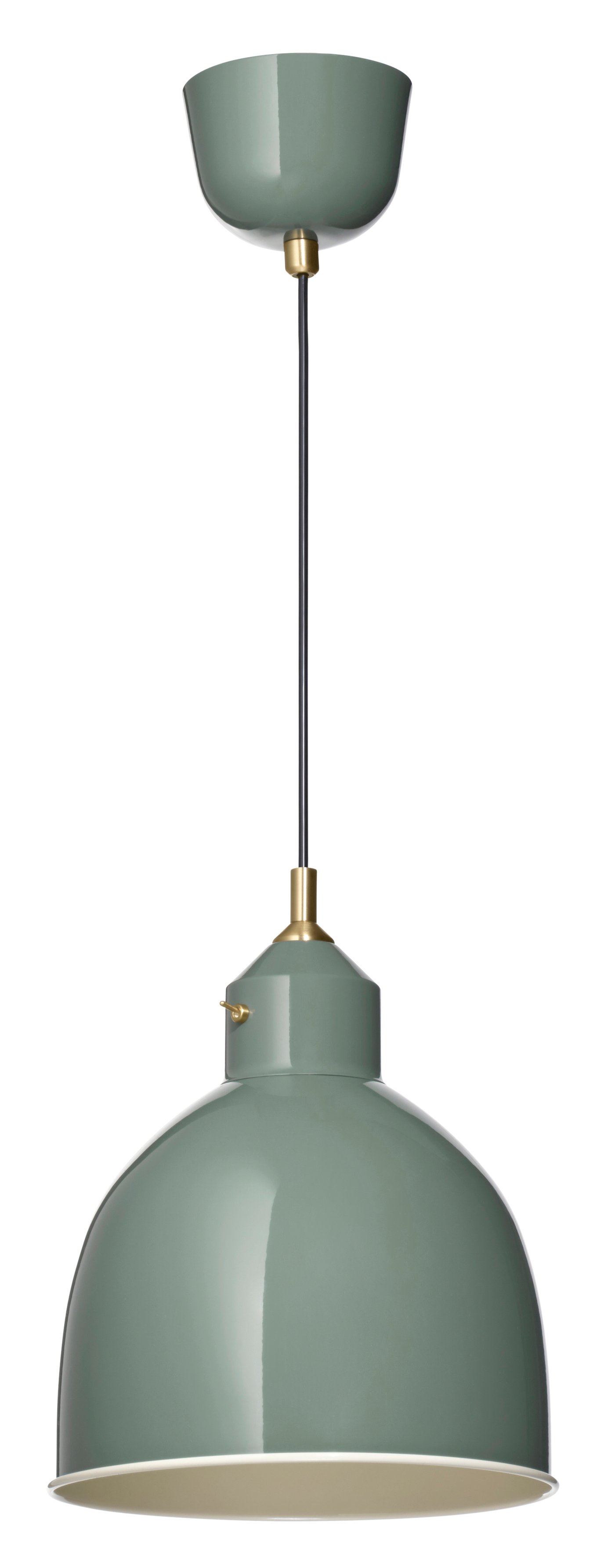 IKEA RÖDFLIK taklampa, grågrön