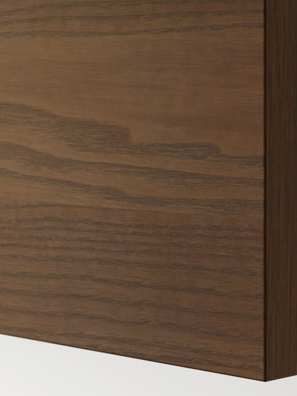 A dark brown ash veneer STENSTA drawer front
