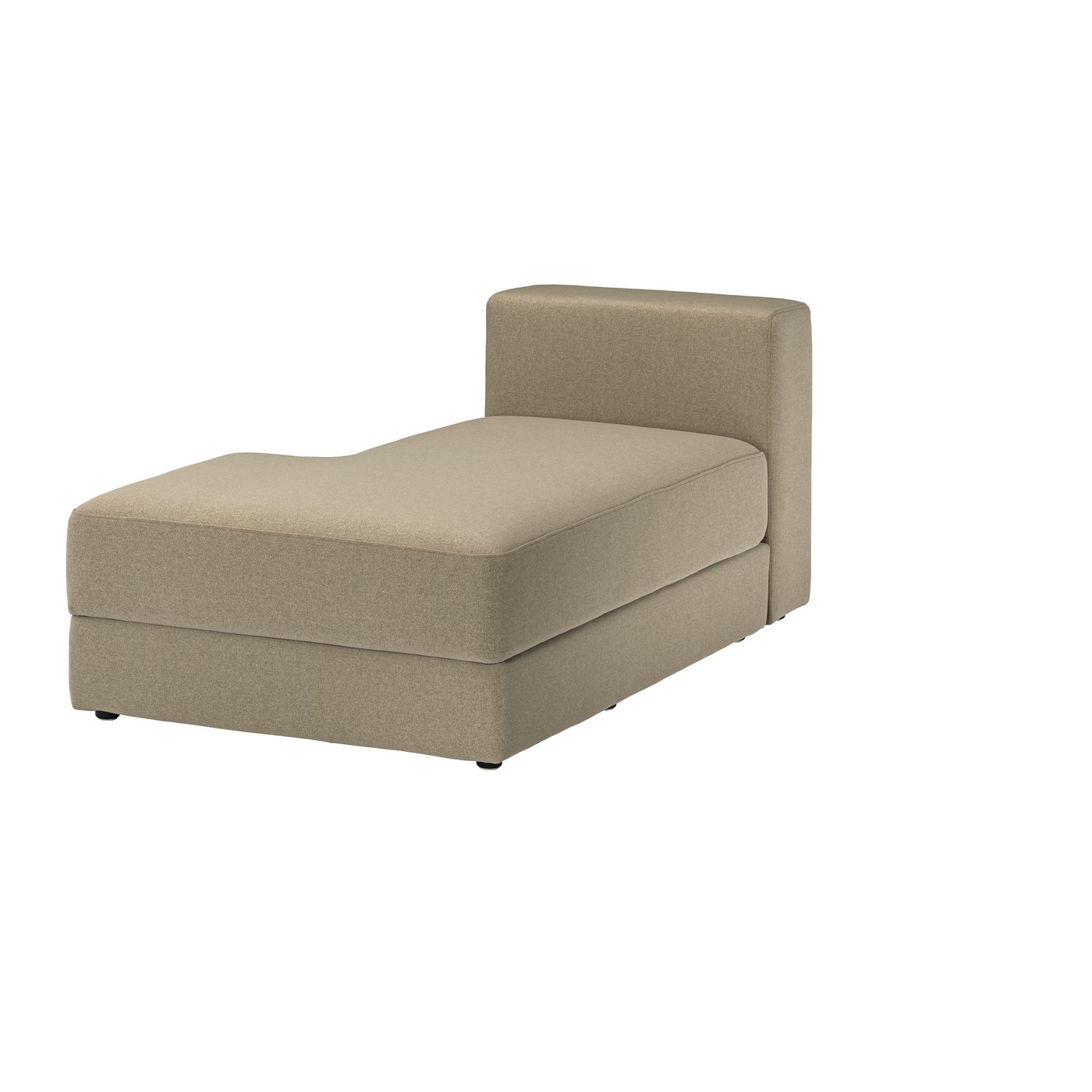 IKEA JÄTTEBO schäslongmodul, vänster, johanneshov brun-beige