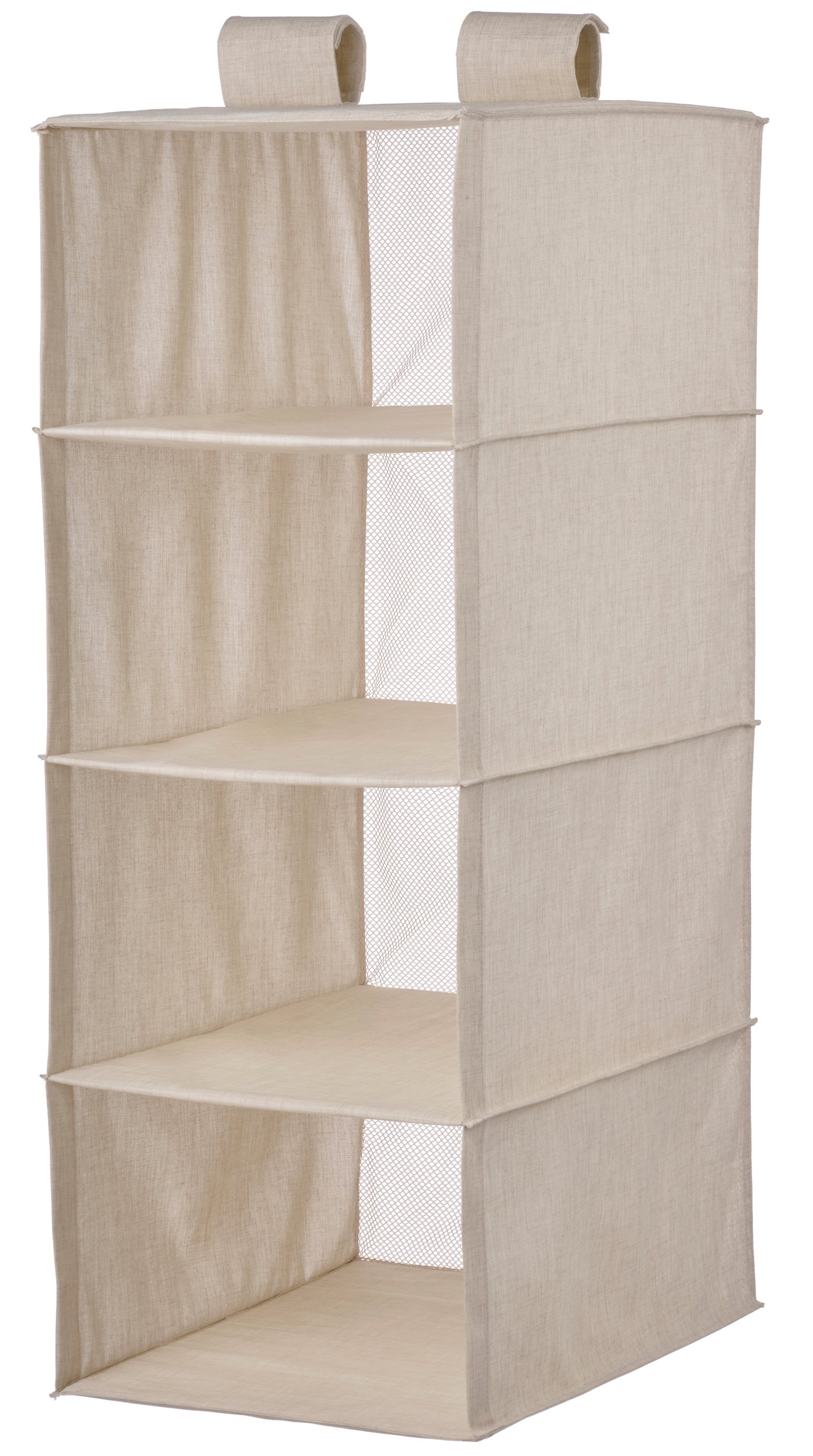 IKEA PURRPINGLA hängande förvaring med 4 fack, textil/beige, 36x45x92 cm