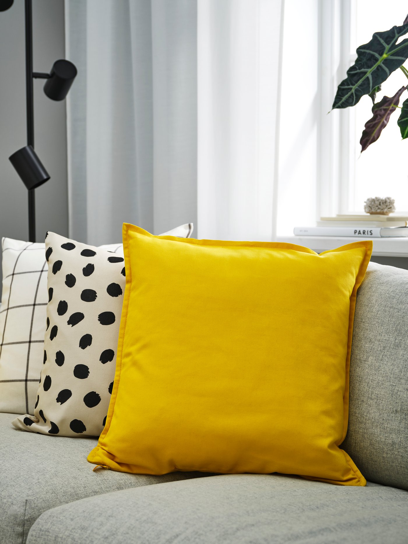 Yellow GURLI cushion cover