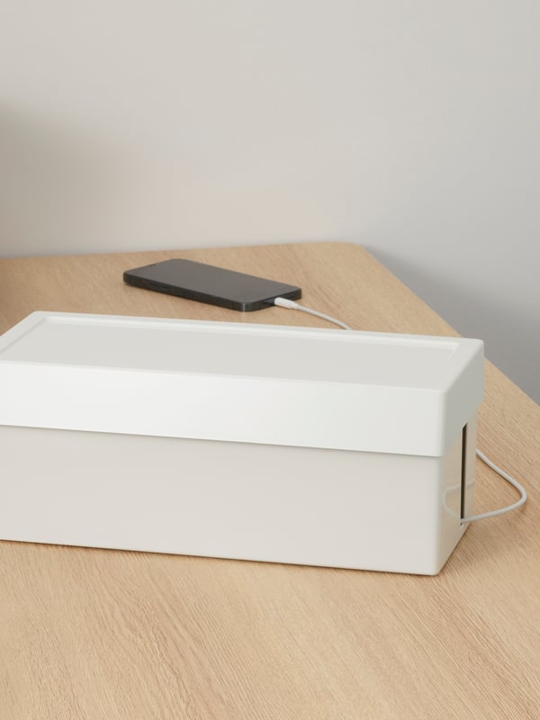 A SÄTTING cable management box with lid