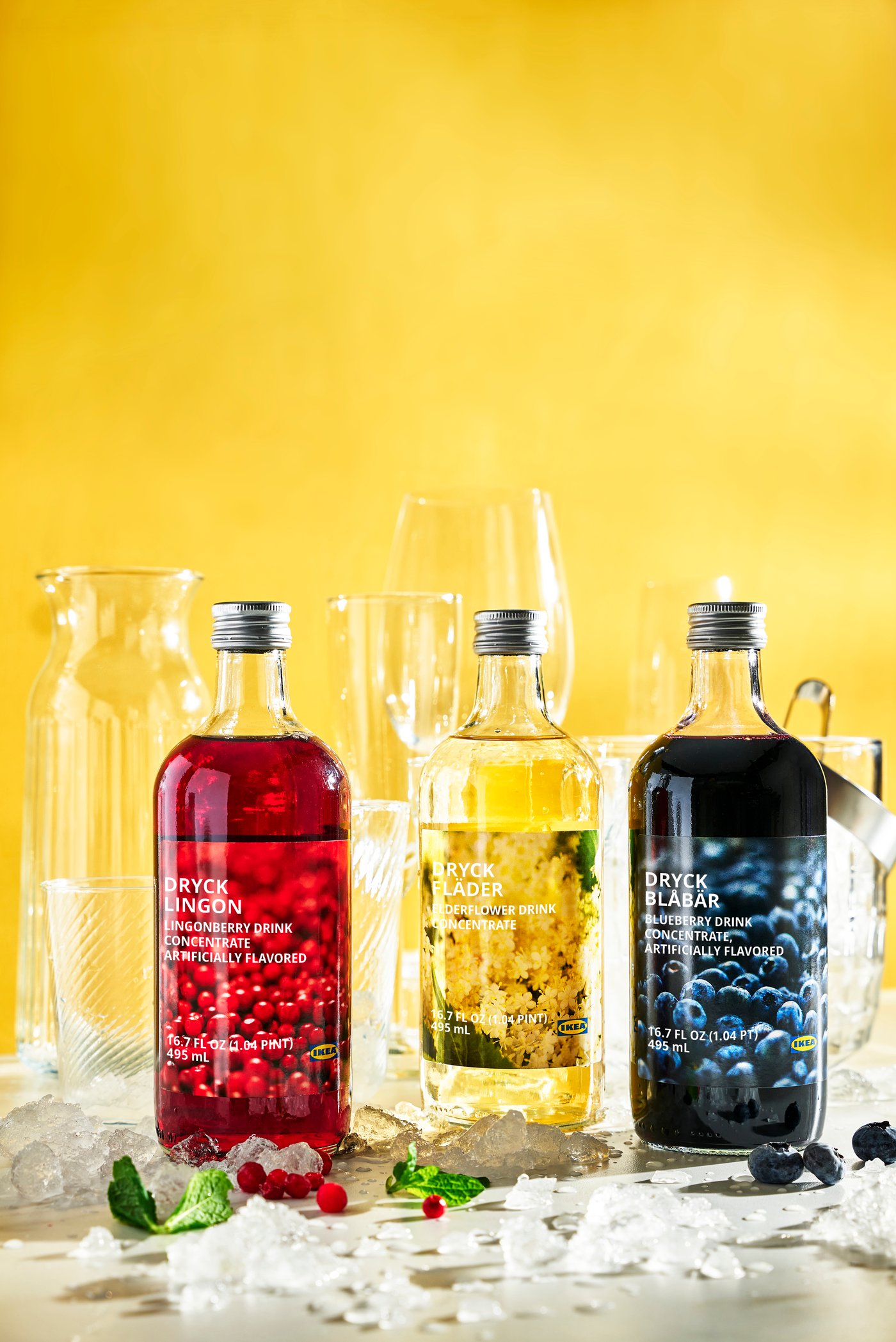 A clear glass KLIPPLAX glass