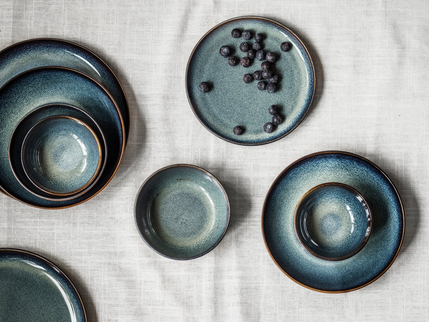 Una ciotola blu GLADELIG