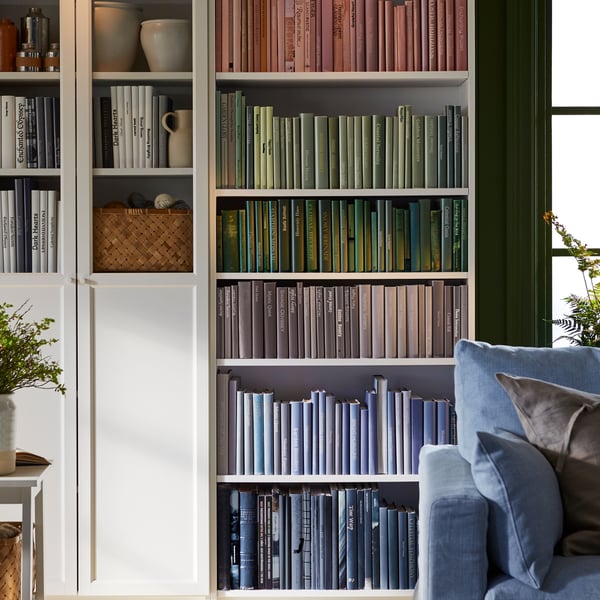 A white BILLY bookcase