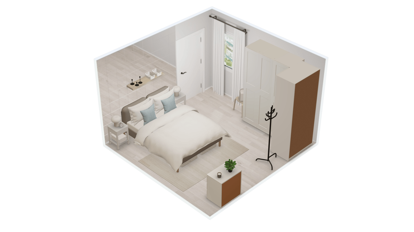 IKEA Kreativ/クリアティーヴで部屋をデザインしている様子