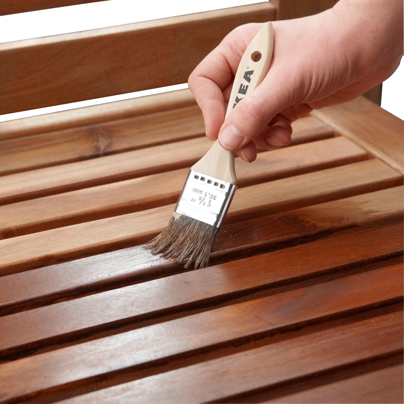 A brown VÅRDA wood stain, outdoor use outside