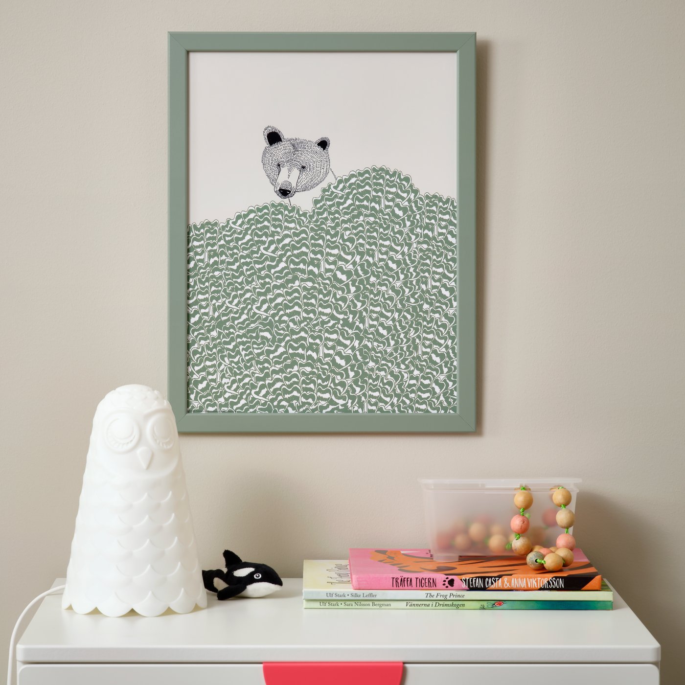 A light grey-green FISKBO frame