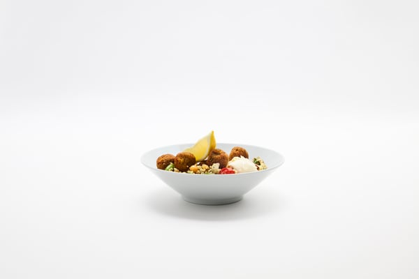 A couscous vegetables/aioli 8 piece Falafel couscous vegetables/aioli 8 piece Falafel