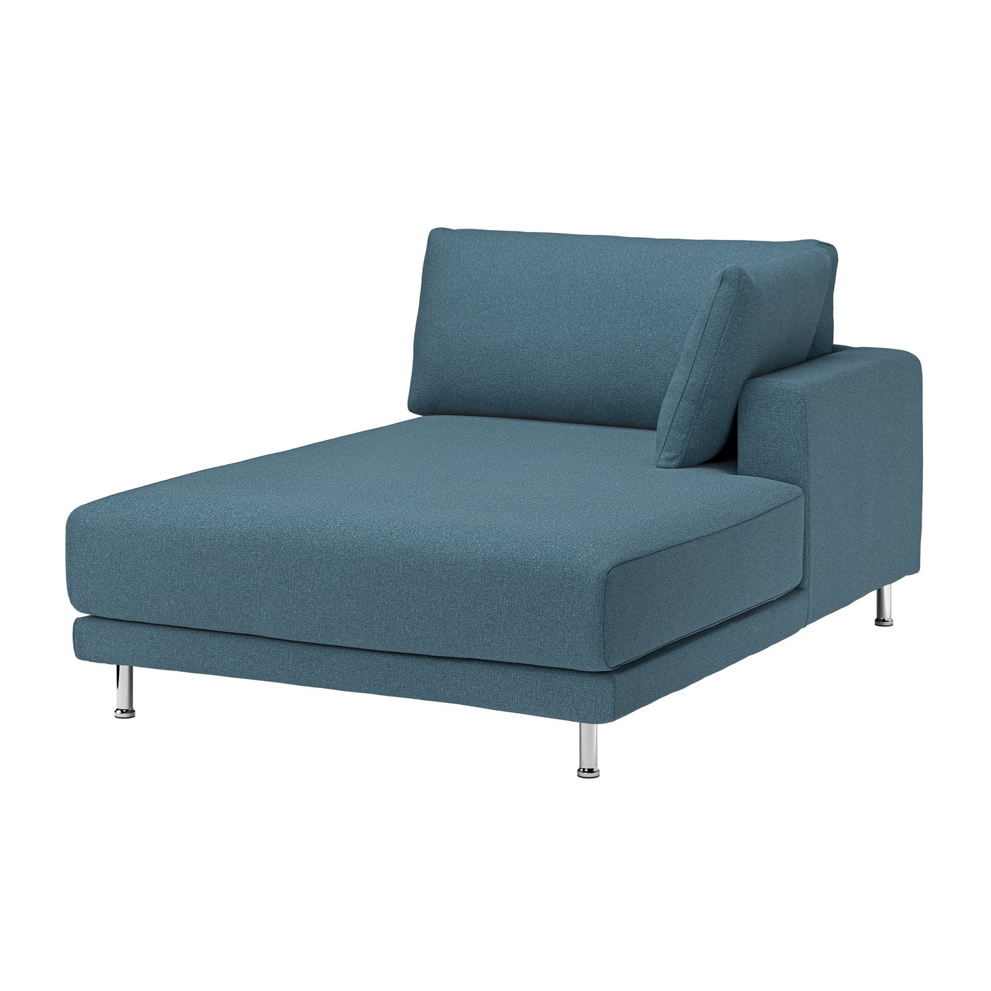 IKEA UPPÅKRA schäslongmodul, med armstöd höger/axvall mörk gråblå