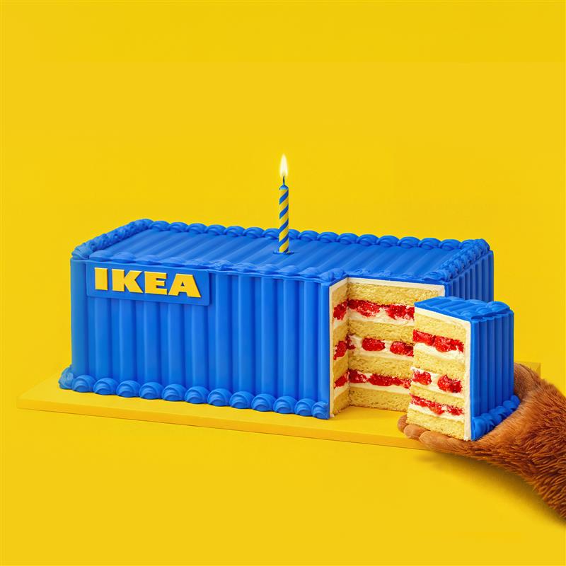 IKEA Bluehouse cake