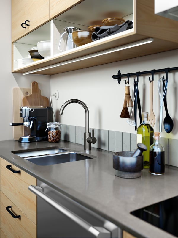 A black GNARP 3-piece kitchen utensil set