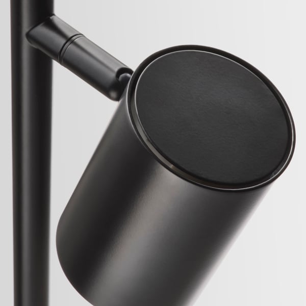 An anthracite NYMÅNE floor lamp with 3-spot