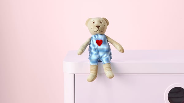 A beige FABLER BJÖRN soft toy
