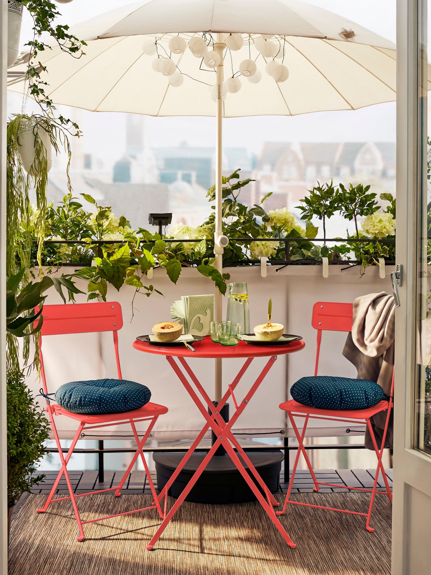 A medium brown LYDERSHOLM rug flatwoven, in/outdoor