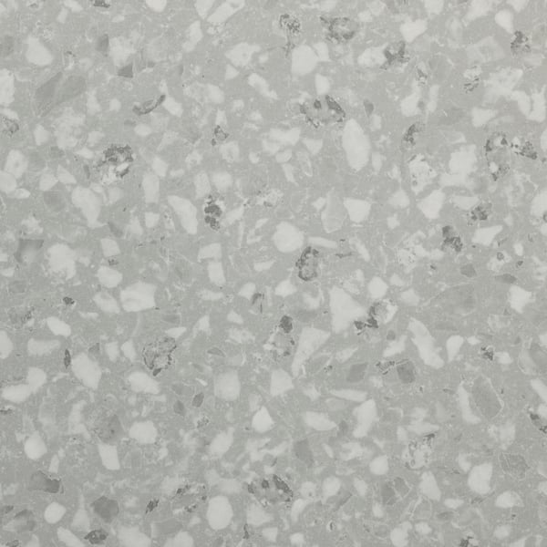 Un plan de travail en stratifié/effet minéral gris clair SÄLJAN