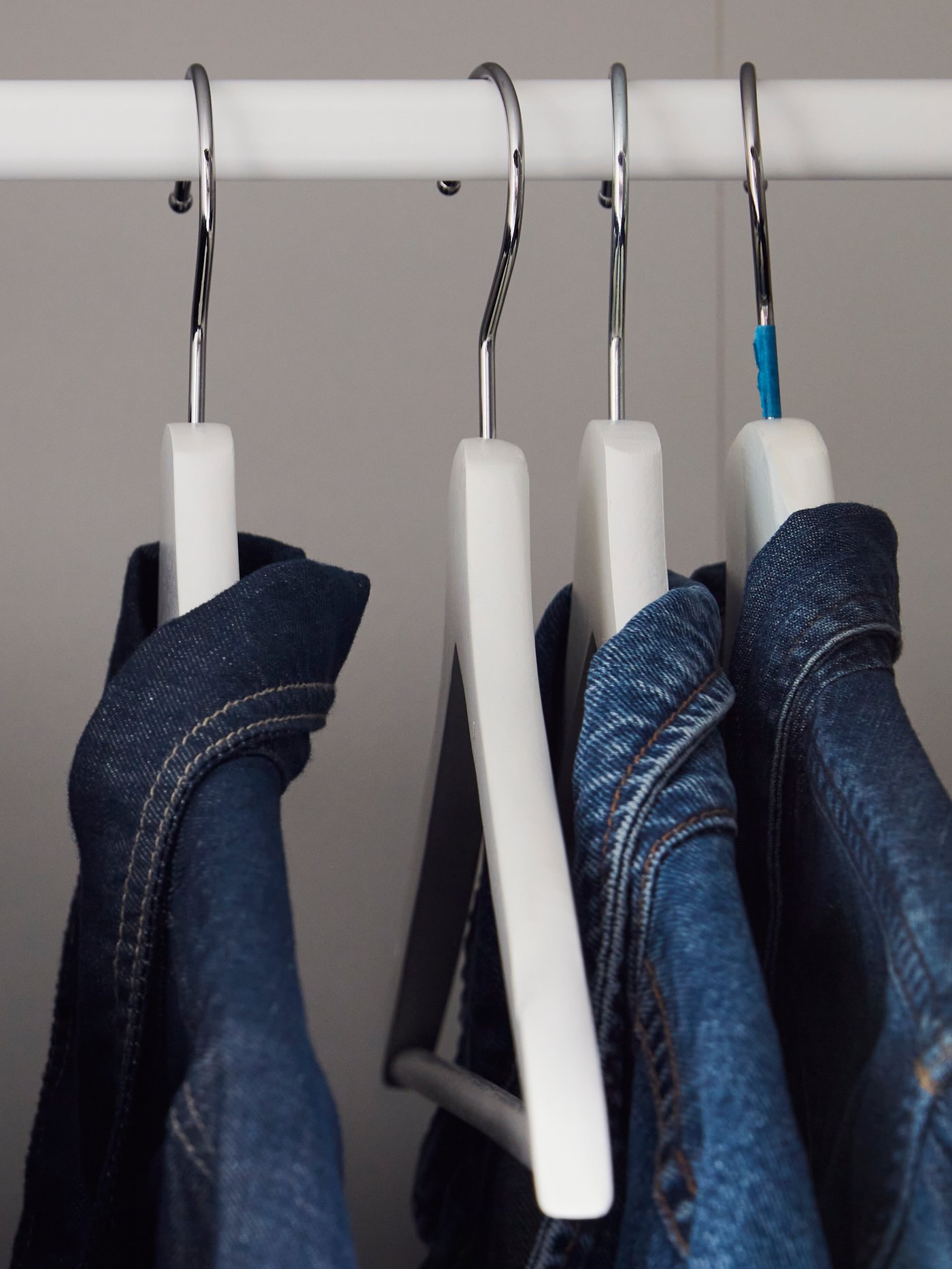 A white KLEPPSTAD wardrobe with 3 doors