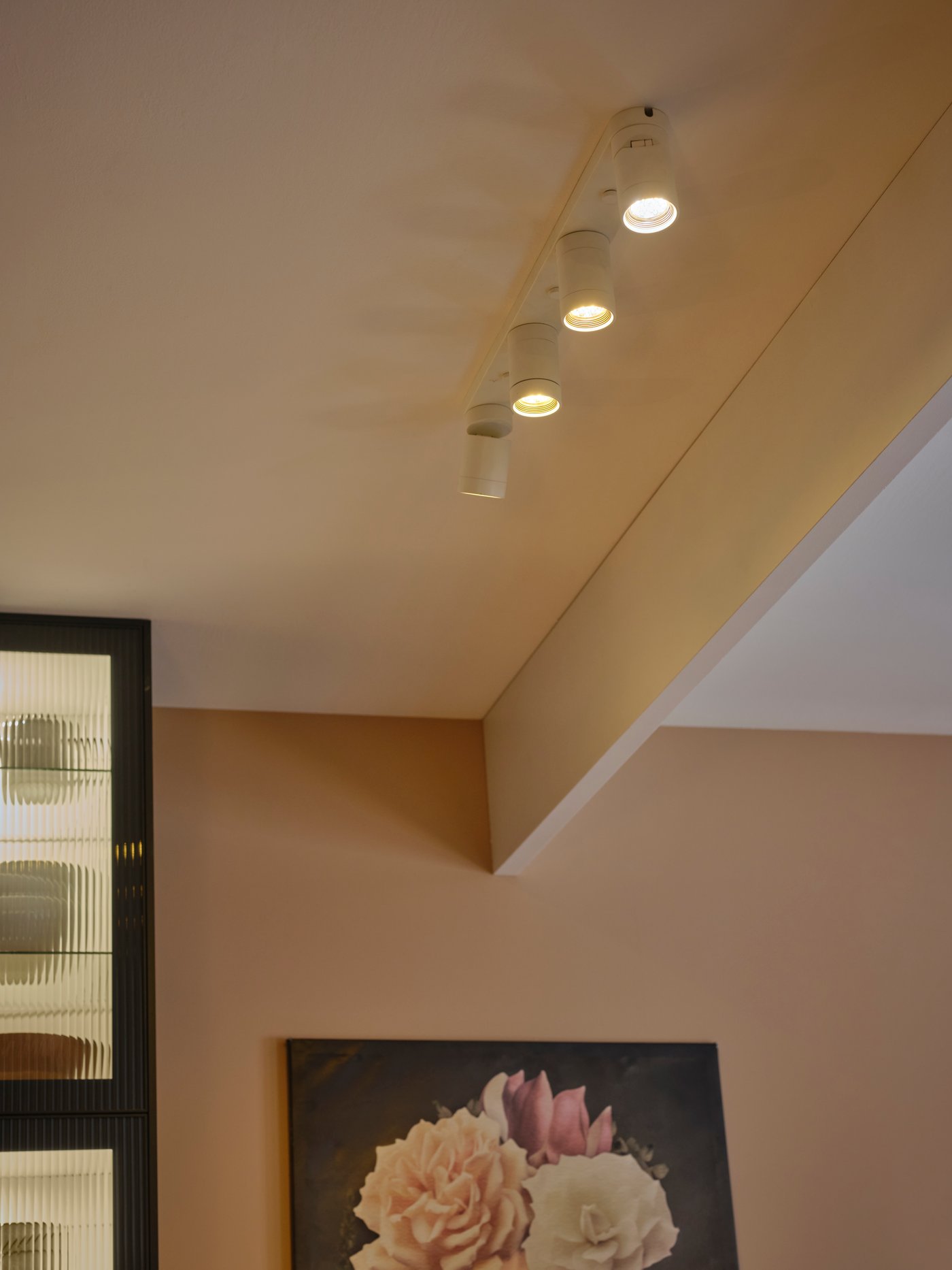 Spotlights in the ceiling