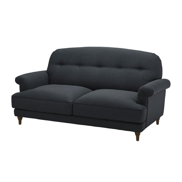 A Knäbäck anthracite/brown ESSEBODA 2-seat sofa