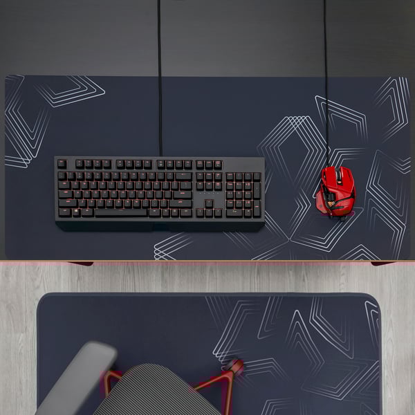 A patterned LÅNESPELARE gaming mouse pad