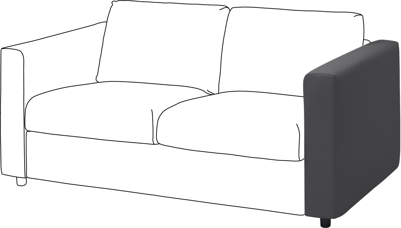 IKEA VIMLE armstöd, hallarp grå