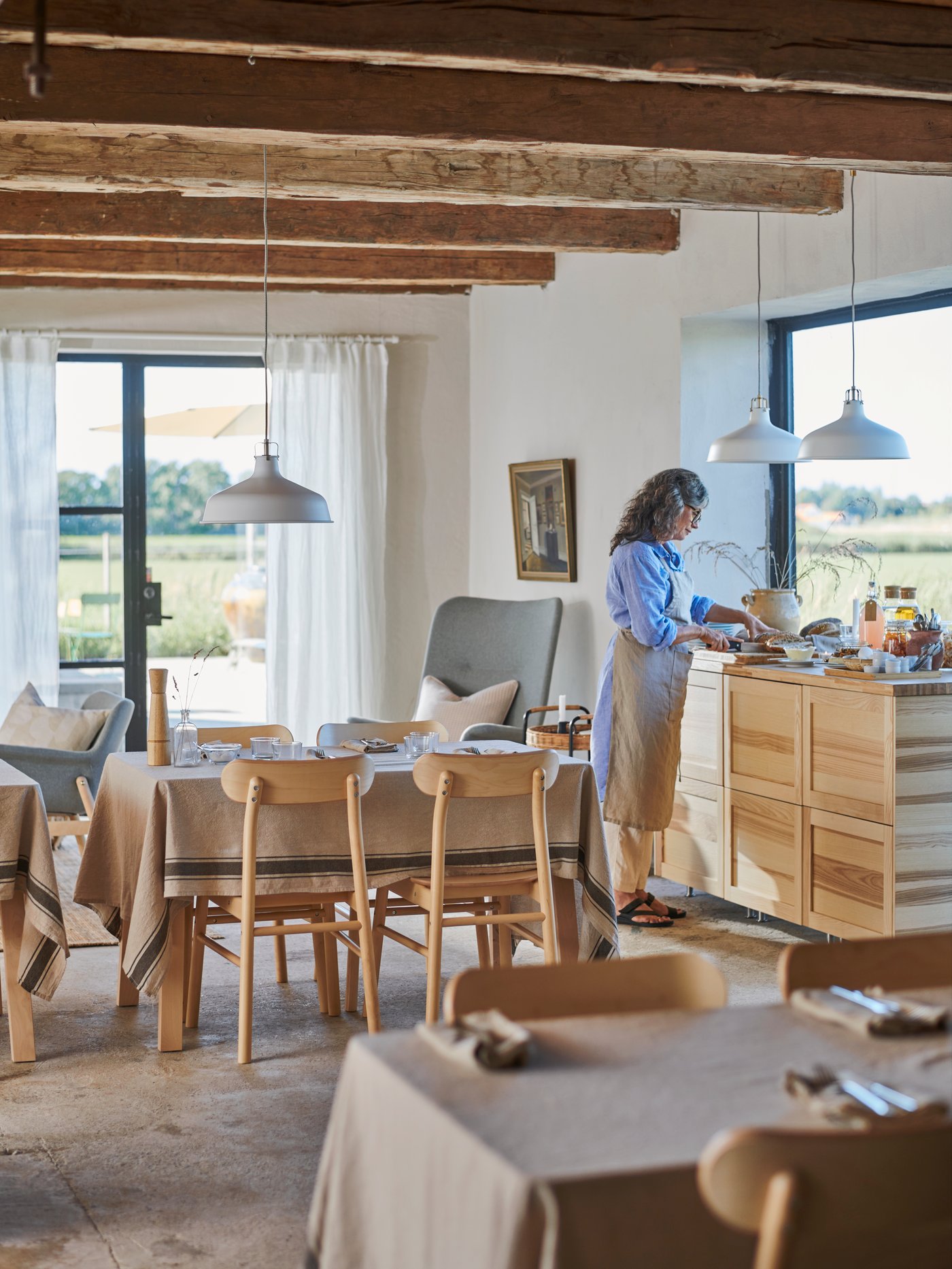 A birch RÖNNINGE chair