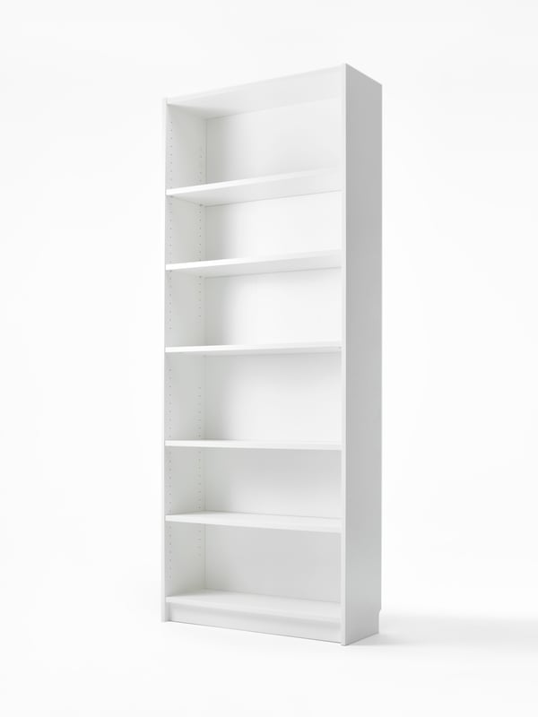 A white BILLY bookcase