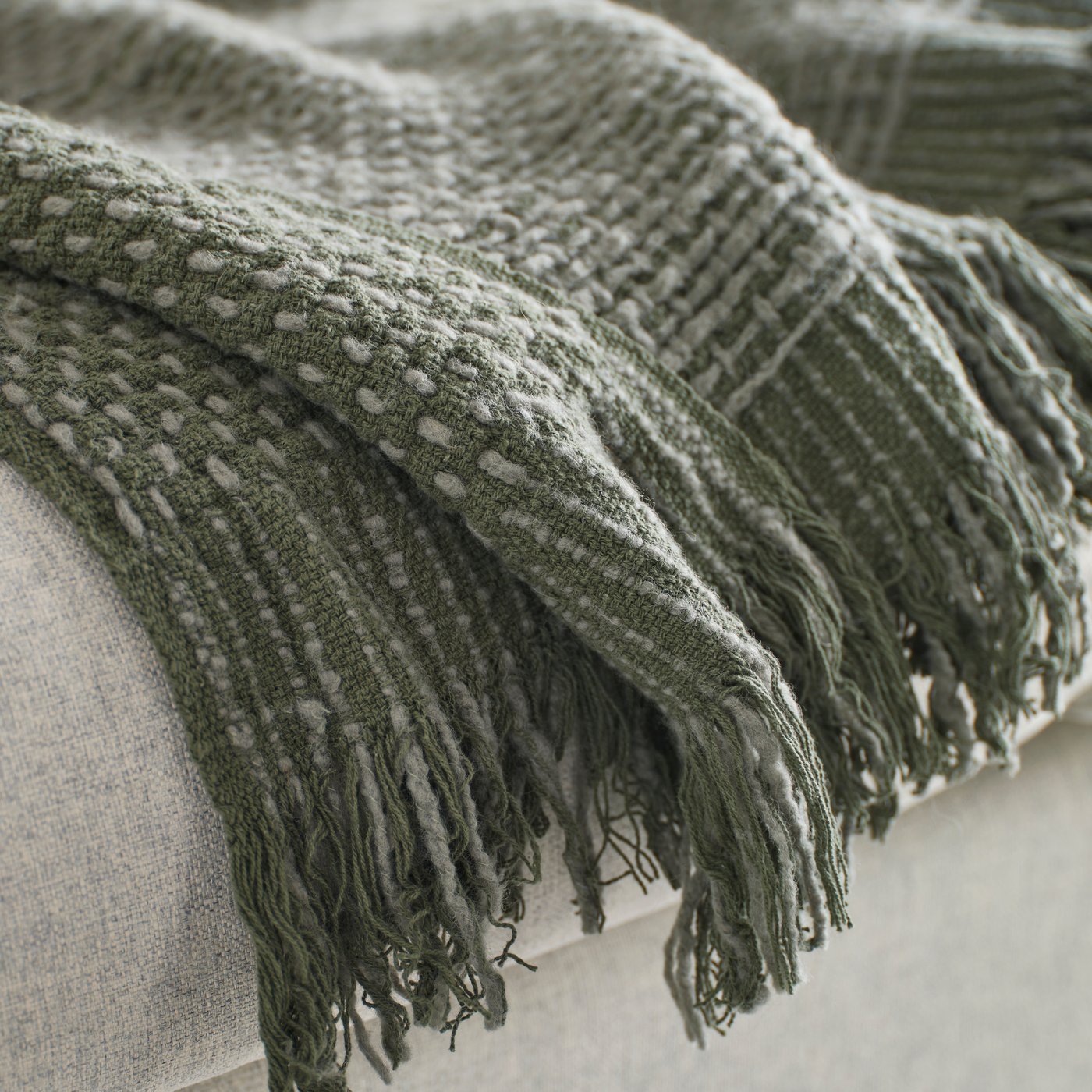 A dark gray-green LAPPTÅG throw