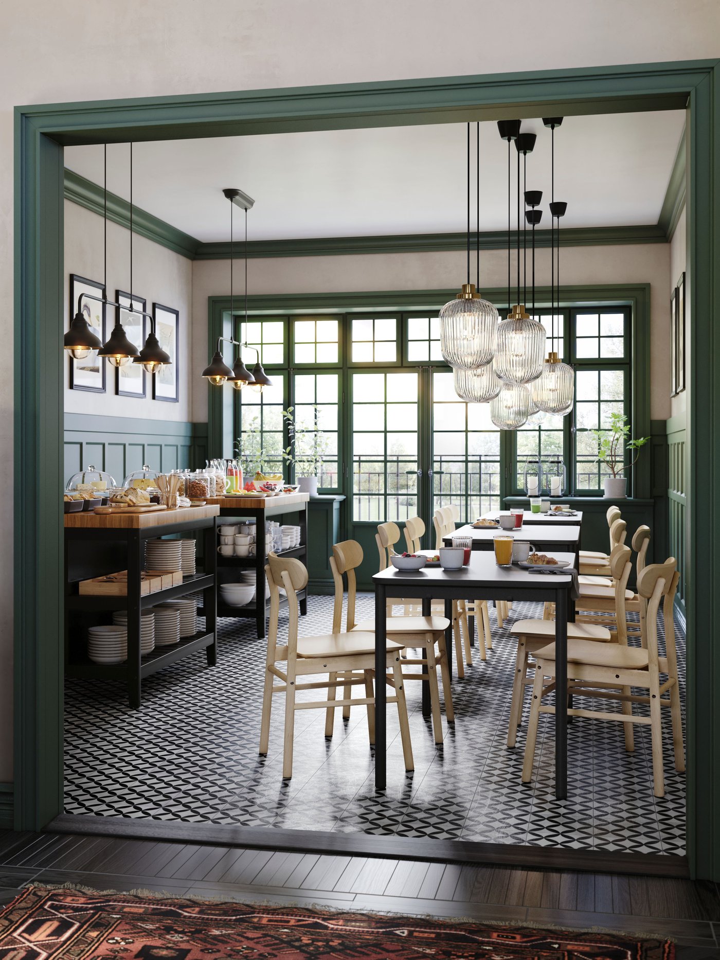 A birch RÖNNINGE chair