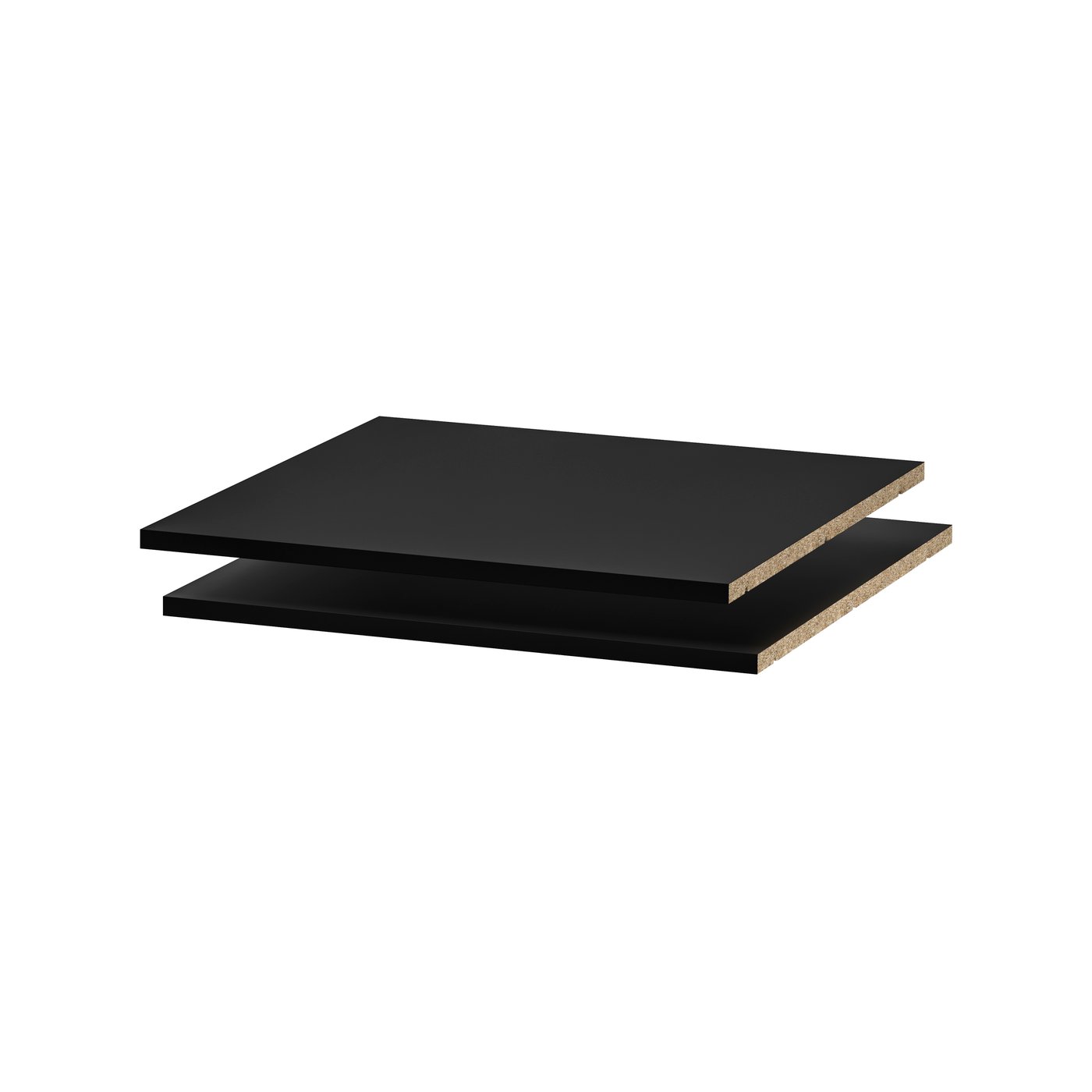 IKEA UTRUSTA hyllplan, svartgrå, 60x60 cm