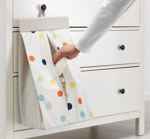 A multicolour DRÖMLAND nappy stacker