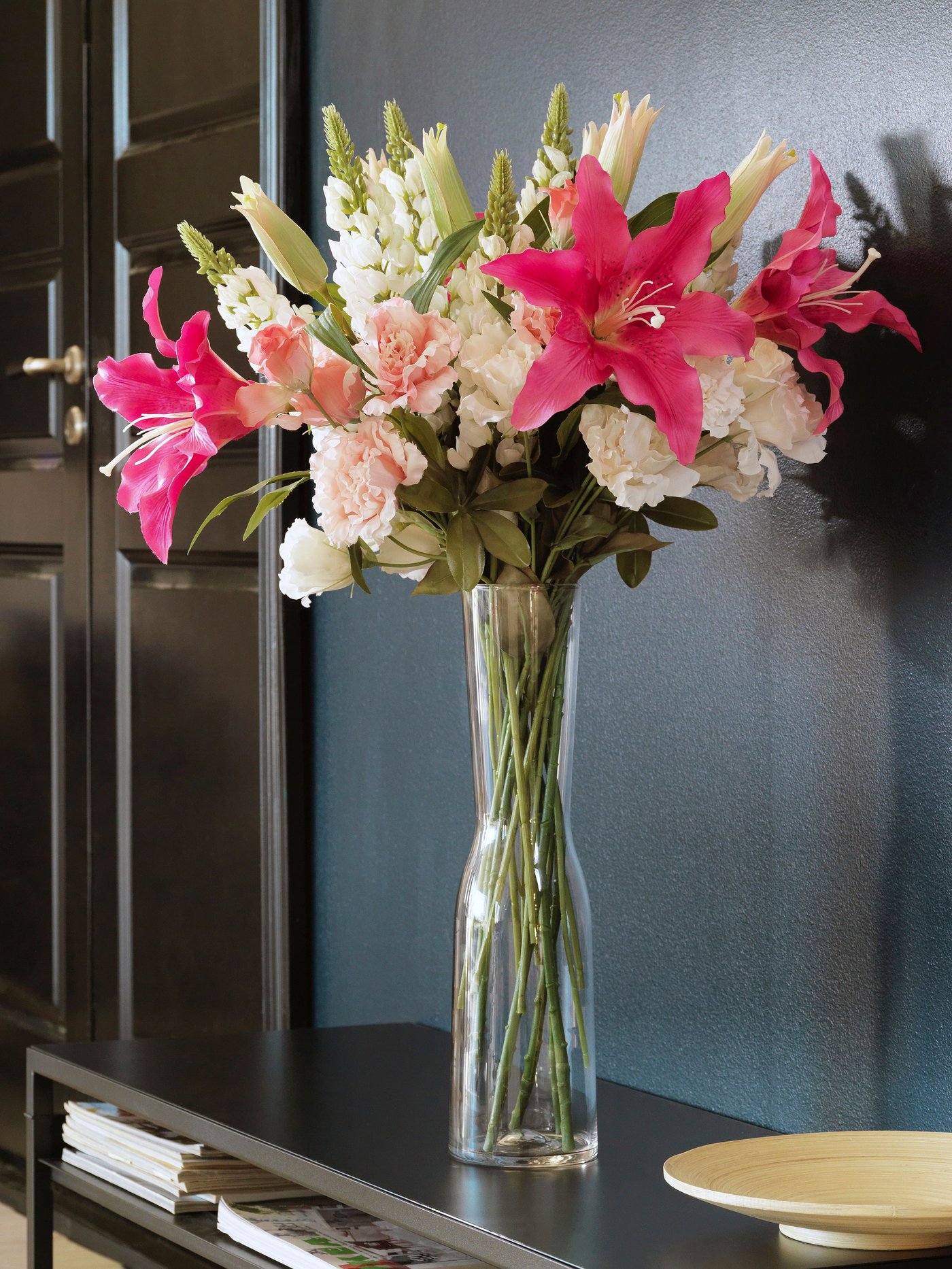 An in/outdoor/Rose pink SMYCKA artificial flower
