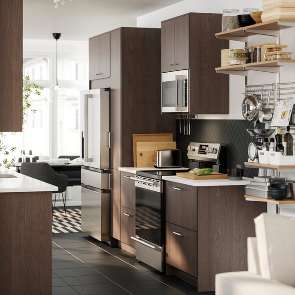Brown kitchen