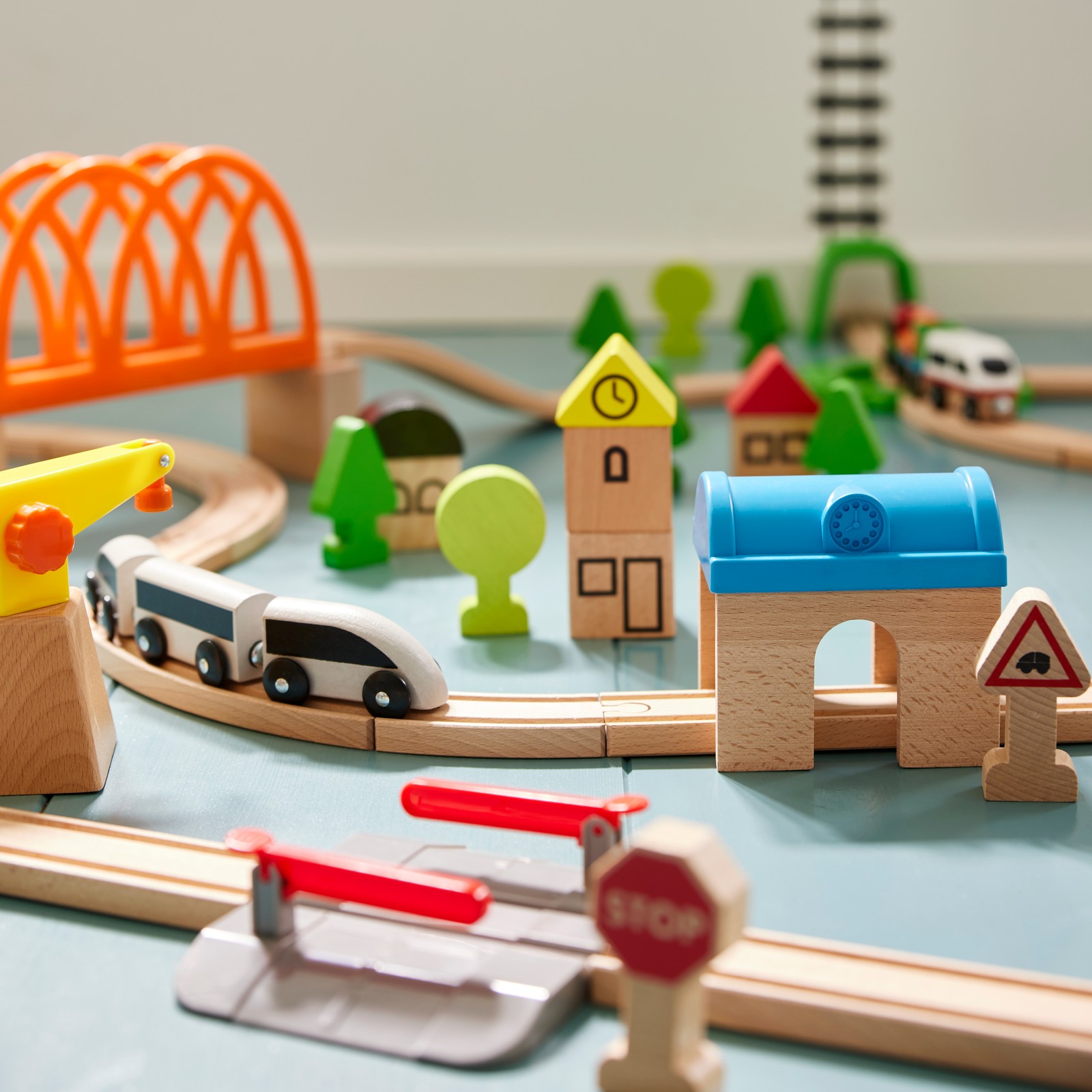 Ioffersuper Lot De 10 Rails De Train En Bois, Rail D Ioffersuper Lot De 10 Rails De Train En Bois, Rail D