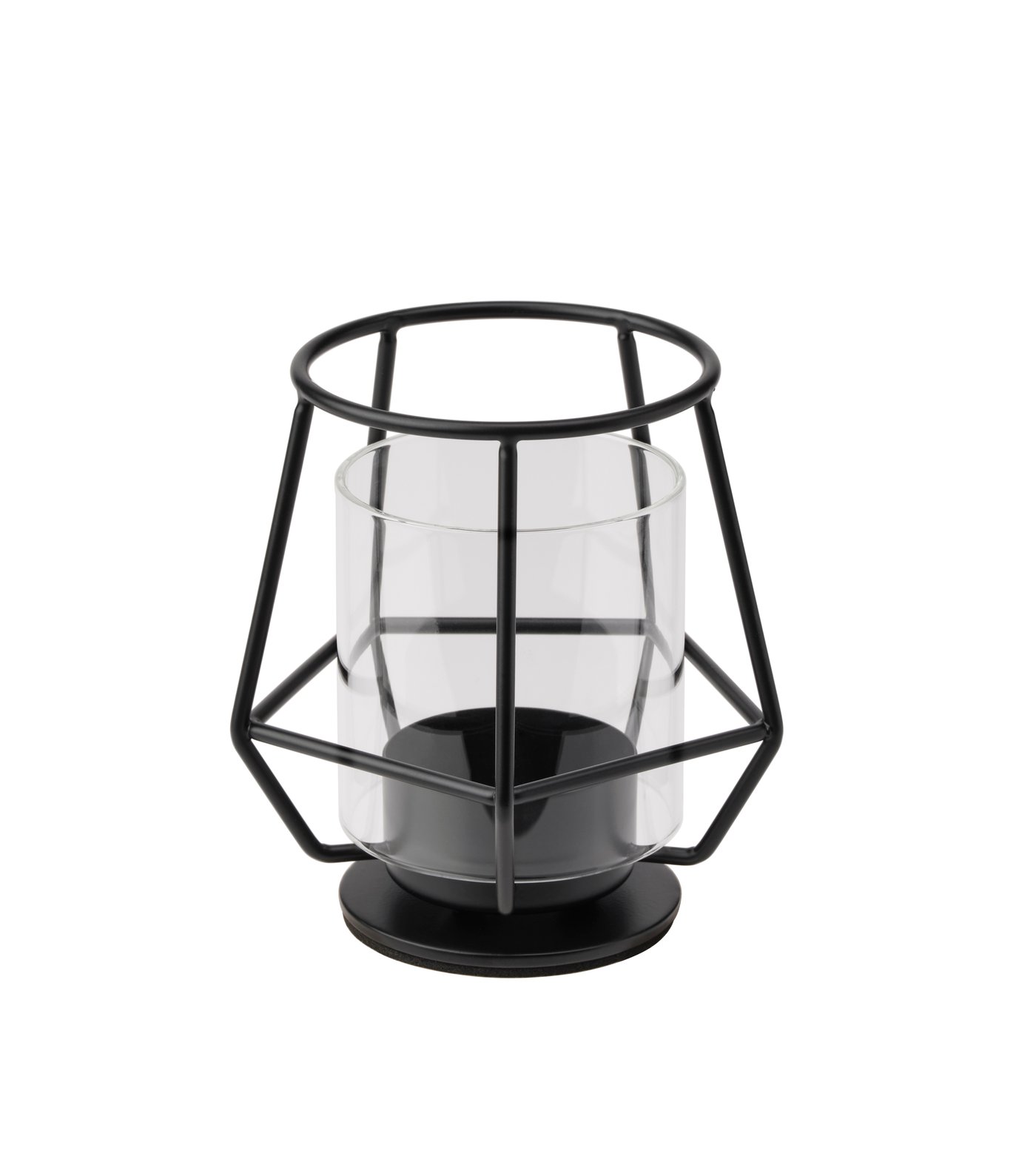 IKEA PÄRLBAND värmeljushållare, svart, 10 cm