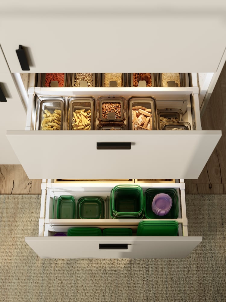 Explore beige kitchen ideas with HAVSTORP and ENHET - IKEA US