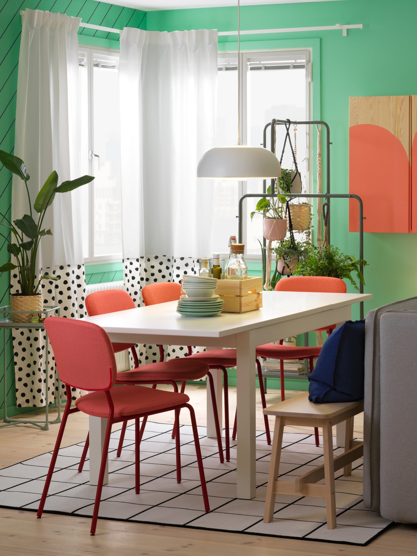 Mesa extensible LANEBERG color blanco