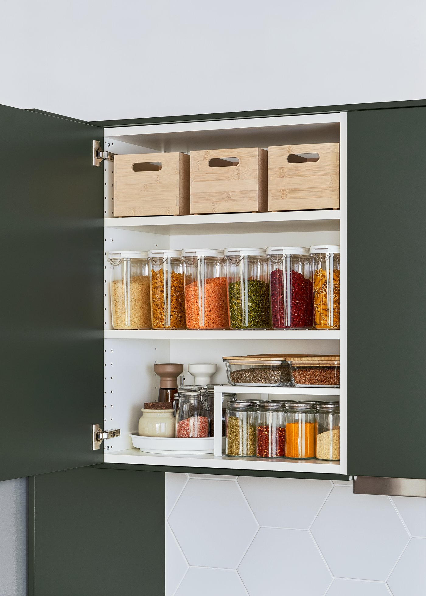 A white VARIERA shelf insert