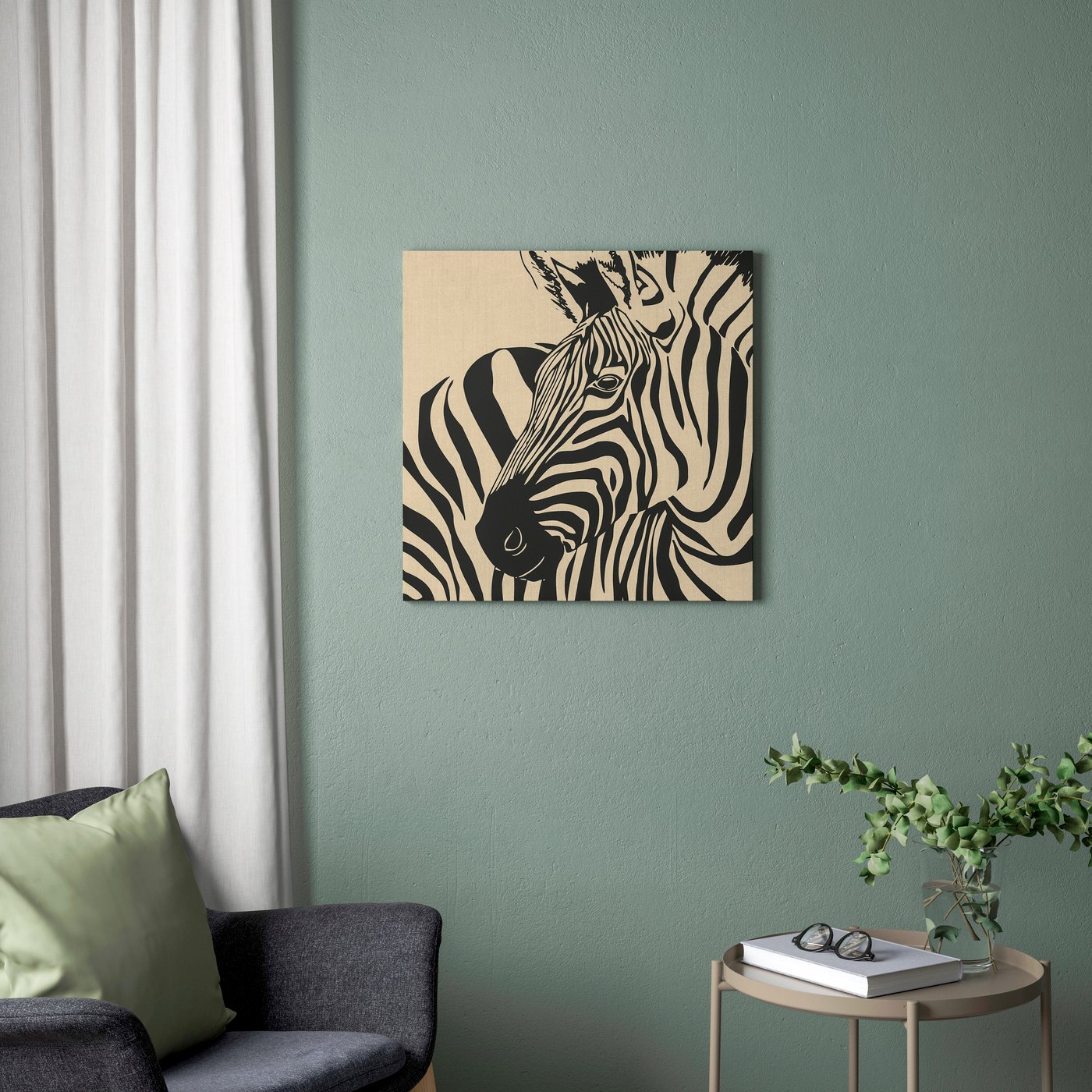 A rustic zebra PJÄTTERYD picture
