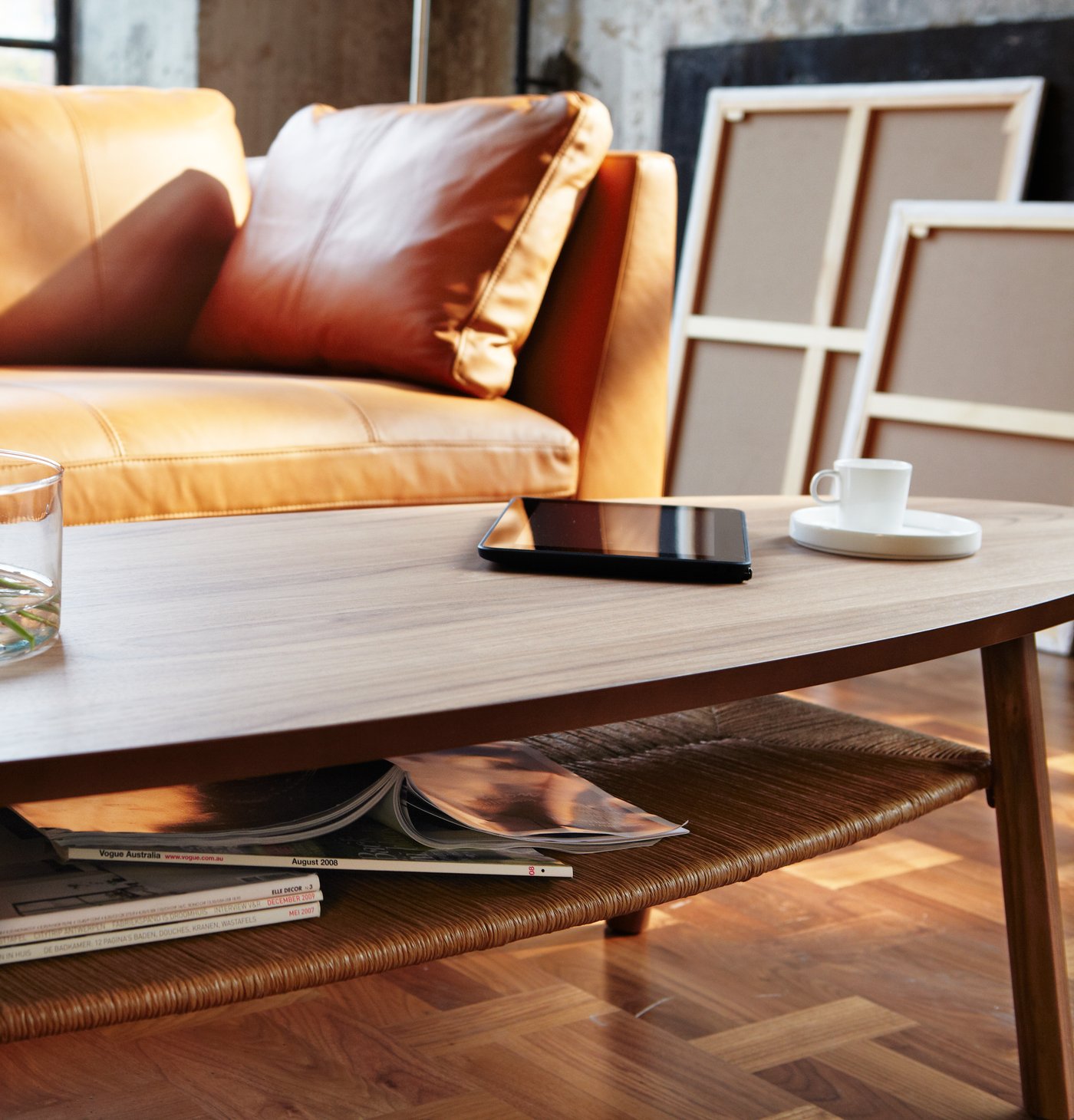 A walnut veneer STOCKHOLM coffee table